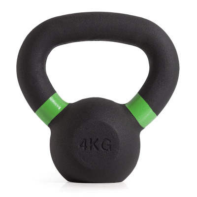 Гиря чугунная с цветным кольцом 4 кг (модель: К-3) VictoryFit VF-KCR040
