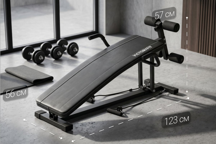 Скамья для пресса с изгибом VictoryFit VF-P200