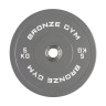 Диск олимпийский BRONZE GYM тяжелоатлетический серый 5 кг