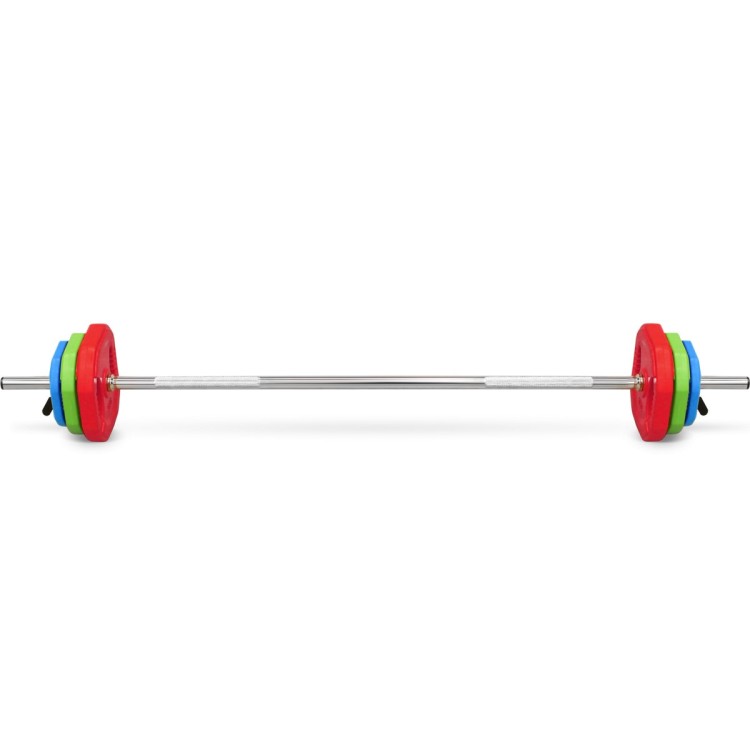 Штанга для аэробики BRONZE GYM БОДИПАМП(гриф,весовые диски 2x1,25кг,2x2,5кг,2x5кг,пара замков)