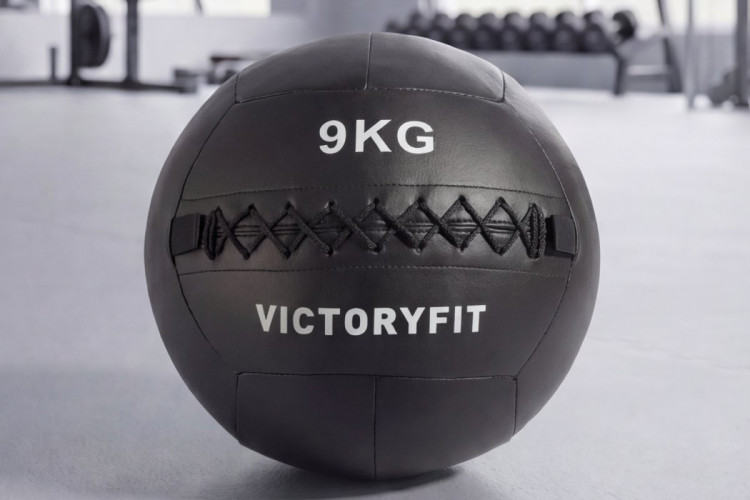 Мяч тренировочный (Wall Ball) 9 кг VictoryFit VF-WBA090