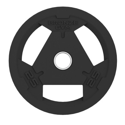 Диск олимпийский BRONZE GYM обрезиненный 25 кг