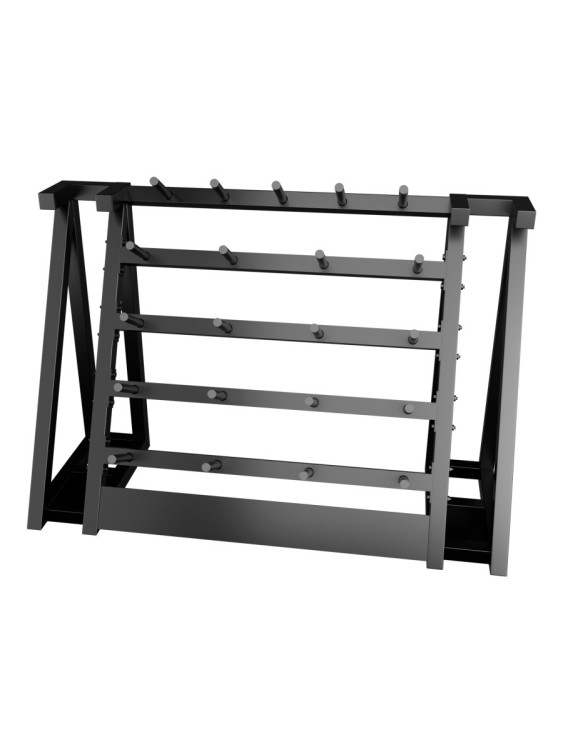 Стойка для хранения штанг для аэробики (бодипампов) BRONZE GYM 190х55х128,на 20 шт.