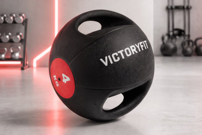 Медбол с хватом 4 кг VictoryFit VF-MBB040