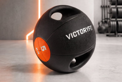 Медбол с хватом 5 кг VictoryFit VF-MBB050