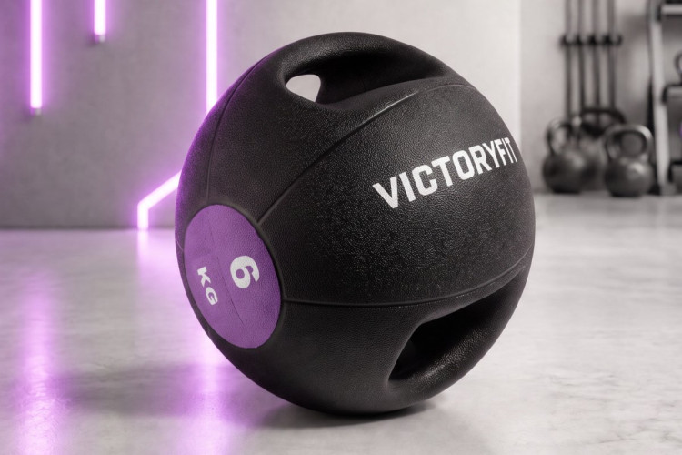 Медбол с хватом 6 кг VictoryFit VF-MBB060