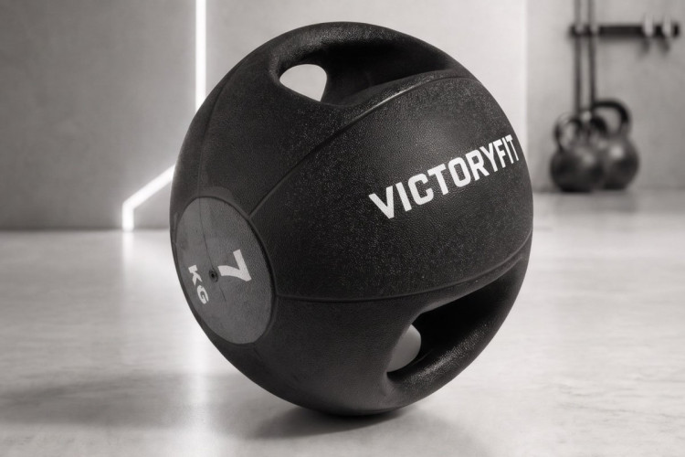 Медбол с хватом 7 кг VictoryFit VF-MBB070