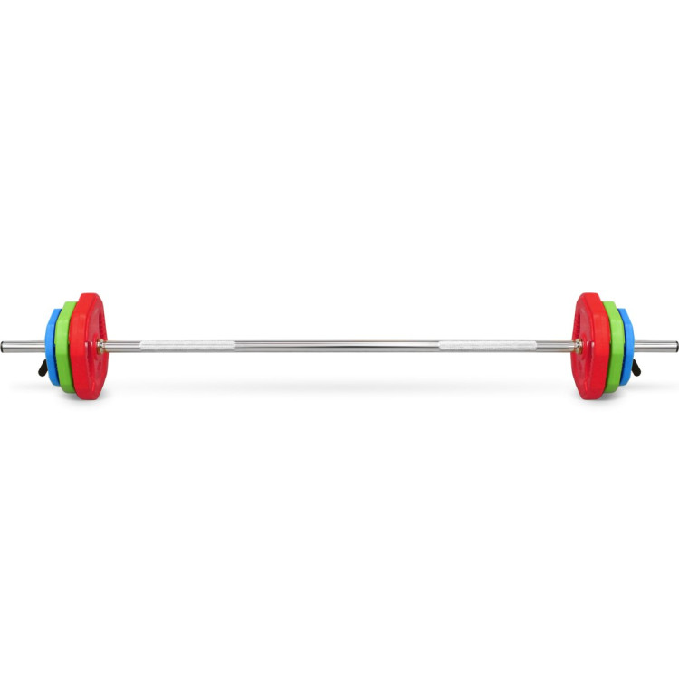 Штанга для аэробики BRONZE GYM БОДИПАМП(гриф,весовые диски 2x1,25кг,2x2,5кг,2x5кг,пара замков)