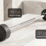 Штанга неразборная обрезиненная 50 кг. Изогнутый гриф. VictoryFit VF-DX5500