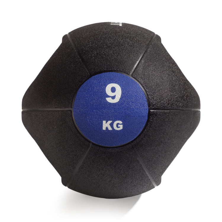 Медбол с хватом 9 кг VictoryFit VF-MBB090