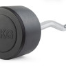 Штанга неразборная обрезиненная 45 кг. Изогнутый гриф. VictoryFit VF-DX5450