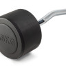 Штанга неразборная обрезиненная 45 кг. Изогнутый гриф. VictoryFit VF-DX5450