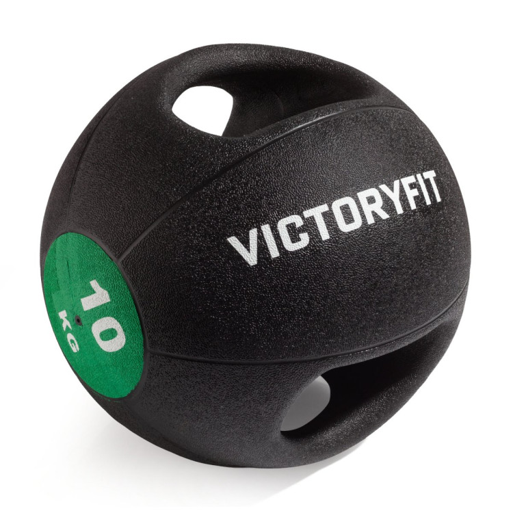 Медбол с хватом 10 кг VictoryFit VF-MBB100
