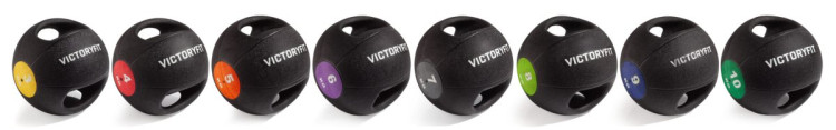 Медбол с хватом 10 кг VictoryFit VF-MBB100