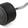 Штанга неразборная обрезиненная 40 кг. Изогнутый гриф. VictoryFit VF-DX5400