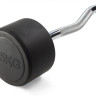 Штанга неразборная обрезиненная 35 кг. Изогнутый гриф. VictoryFit VF-DX5350