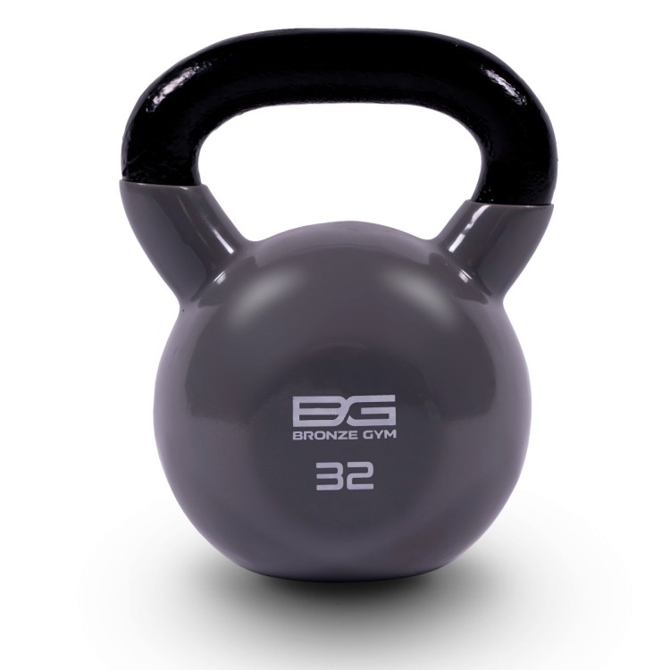 Гиря BRONZE GYM в виниловой оболочке 32 кг