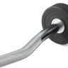 Штанга неразборная обрезиненная 7,5 кг. Изогнутый гриф. VictoryFit VF-DX5075