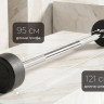 Штанга неразборная обрезиненная 45 кг. Прямой гриф. VictoryFit VF-DX4450