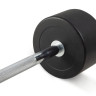 Штанга неразборная обрезиненная 40 кг. Прямой гриф. VictoryFit VF-DX4400