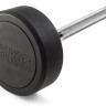 Штанга неразборная обрезиненная 25 кг. Прямой гриф. VictoryFit VF-DX4250