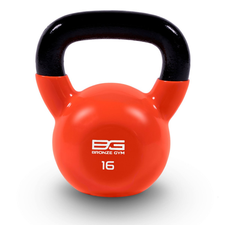 Гиря BRONZE GYM в виниловой оболочке 16 кг