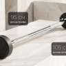 Штанга неразборная обрезиненная 10 кг. Прямой гриф. VictoryFit VF-DX4100