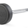Штанга неразборная обрезиненная 10 кг. Прямой гриф. VictoryFit VF-DX4100