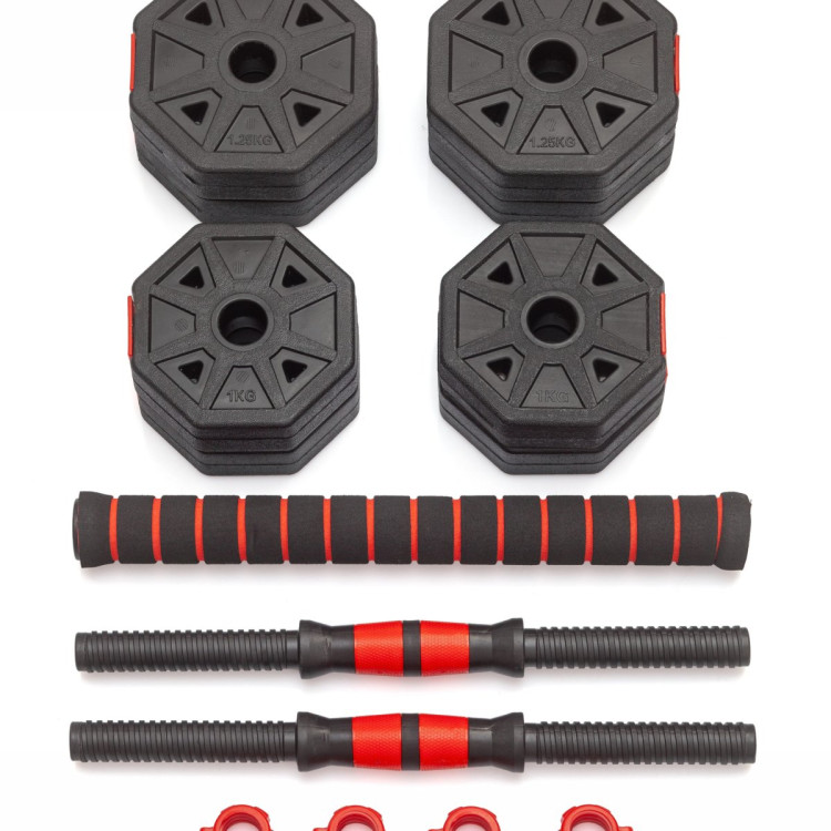 Гантели гексагональные разборные с грифом, 10 кг. (2 шт. х 5 кг.) VictoryFit VF-DН100