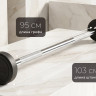 Штанга неразборная обрезиненная 7,5 кг. Прямой гриф. VictoryFit VF-DX4075