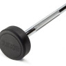 Штанга неразборная обрезиненная 7,5 кг. Прямой гриф. VictoryFit VF-DX4075
