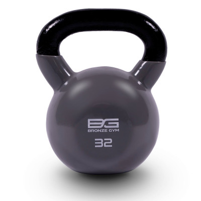 Гиря BRONZE GYM в виниловой оболочке 32 кг