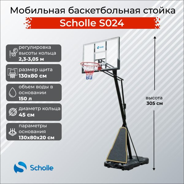 Баскетбольный стенд Scholle S024
