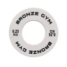 Диск калиброванный BRONZE GYM для пауэрлифтинга белый 0,25 кг
