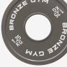 Диск калиброванный BRONZE GYM для пауэрлифтинга серый 1,25 кг
