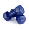 Гантель неразборная 7 кг. винил (2 штуки) VictoryFit VF-DV070-2