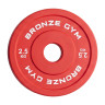 Диск олимпийский BRONZE GYM тяжелоатлетический красный 2,5 кг