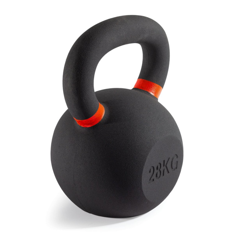 Гиря чугунная с цветным кольцом 28 кг (модель: К-3) VictoryFit VF-KCR280