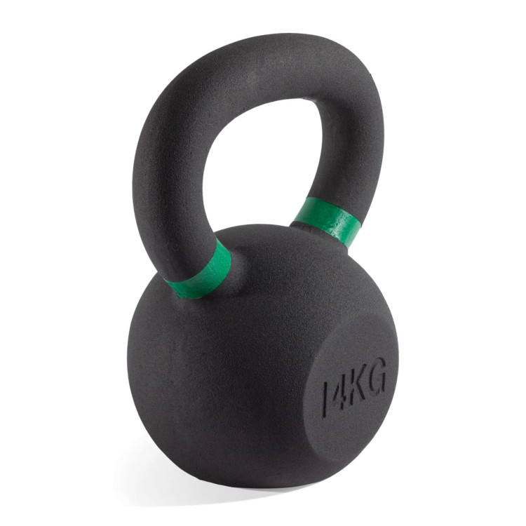 Гиря чугунная с цветным кольцом 14 кг (модель: К-3) VictoryFit VF-KCR140
