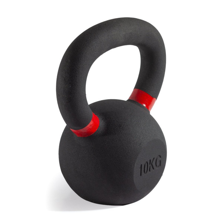 Гиря чугунная с цветным кольцом 10 кг (модель: К-3) VictoryFit VF-KCR100