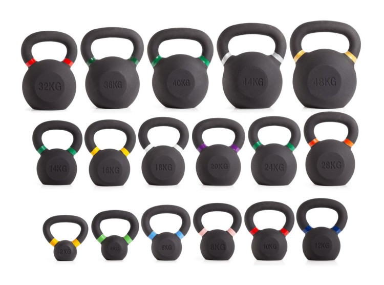 Гиря чугунная с цветным кольцом 6 кг (модель: К-3) VictoryFit VF-KCR060